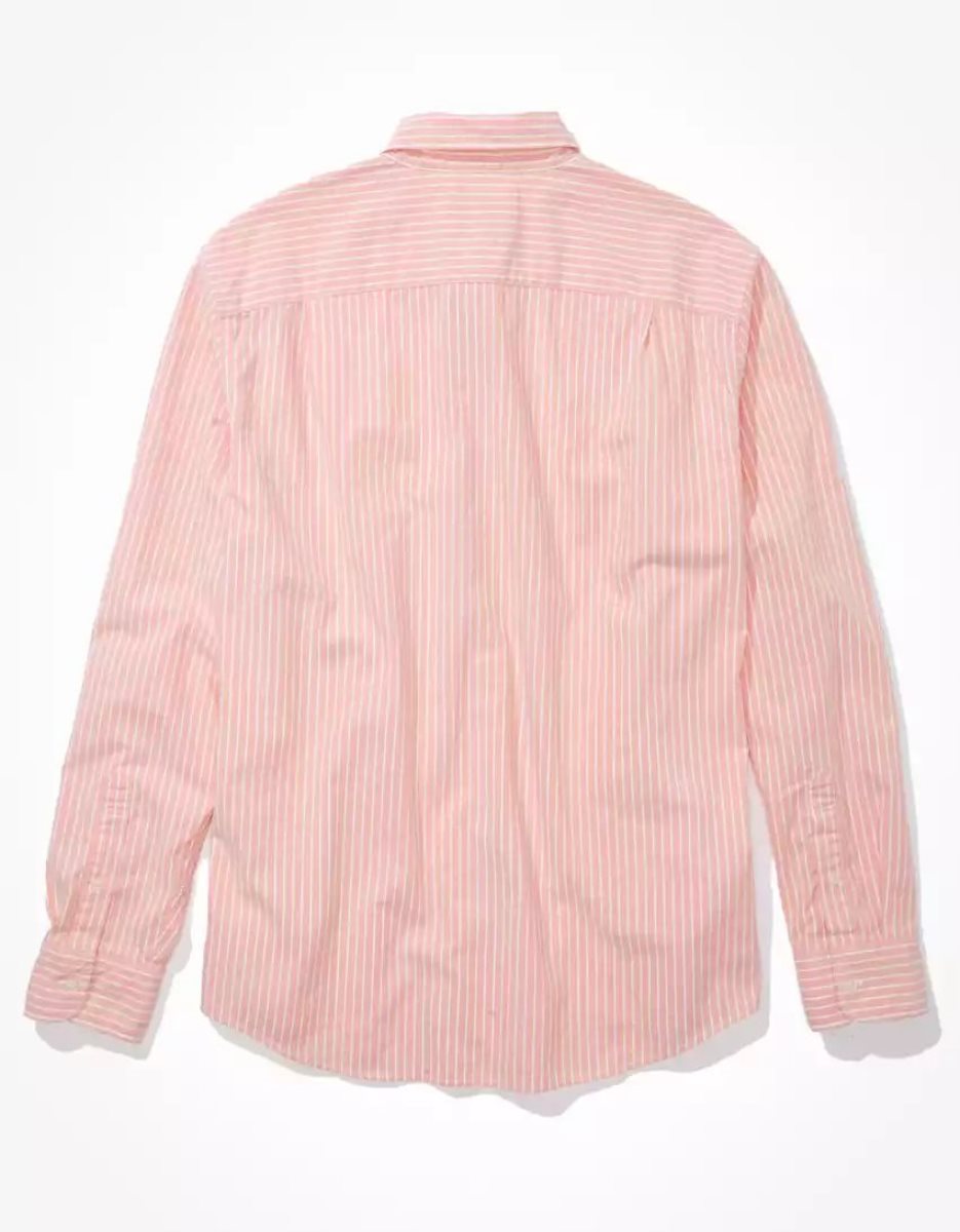 Hauts Flanelle American Eagle AE Everyday Rayé Oxford Button-Up Shirt Multicolore Homme | JXZ-21226776